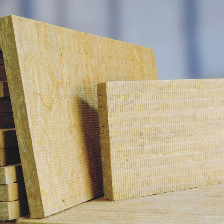 扬州屋顶保温用120kg防水岩棉板 隔离带300mm岩棉板生产厂家直发